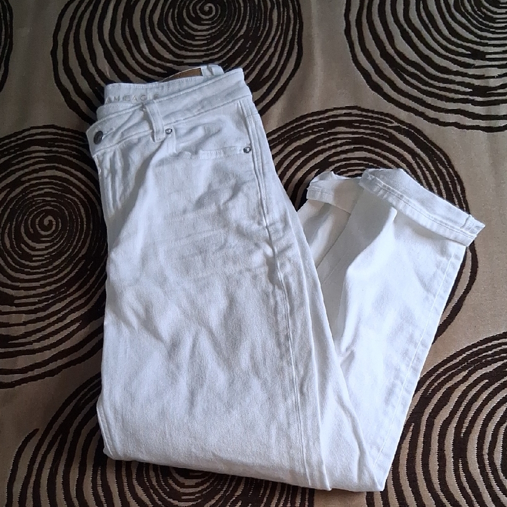 American Eagle Outfitters White Stretch Jeans